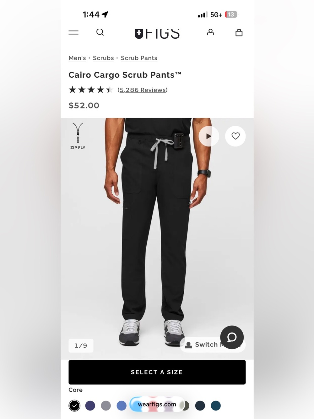 Men Figs Cairo Cargo Scrub Pants